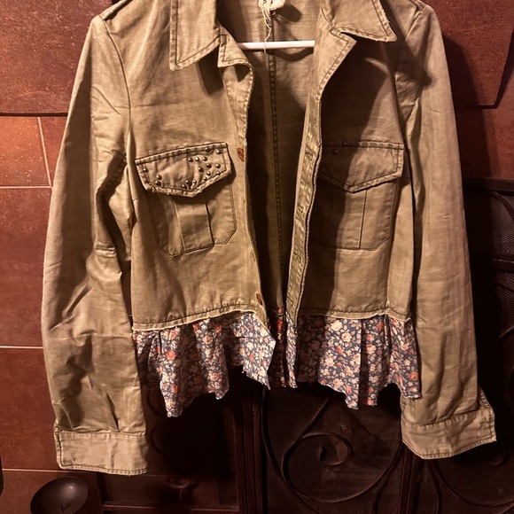 We The Free Sargent Floral Army Utility Jacket| Size:S| NWOT| MSRP: $177 - Picture 2 of 8